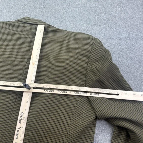 Vintage Giorgio Armani Mani Blazer Mens 46 Green Wool Tweed Sport Coat Italy